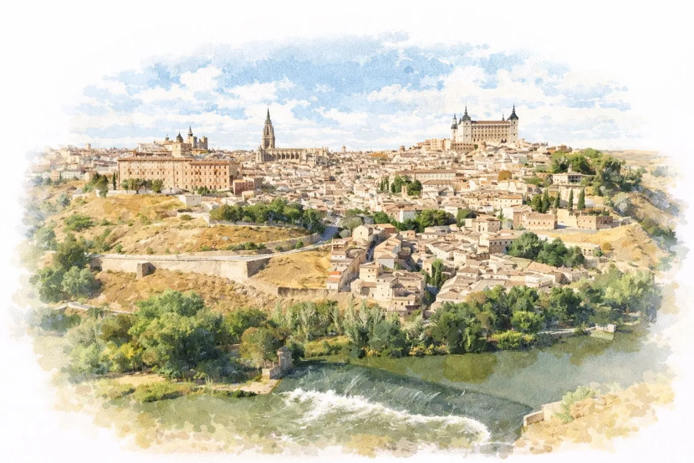 Vista artística de Toledo